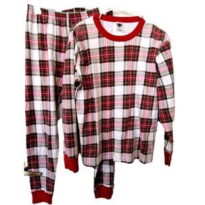 Hanna Andersson Unisex Size Medium Plaid Pajama Set